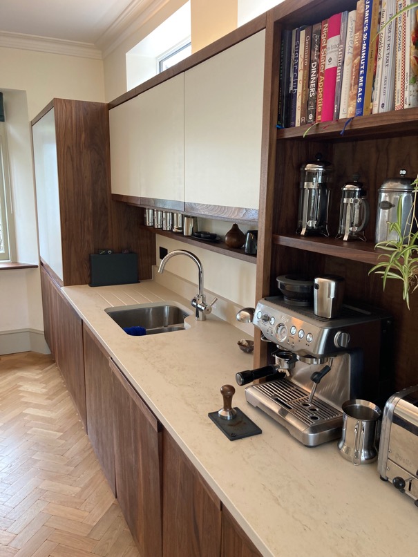 Black walnut kitchen handmade